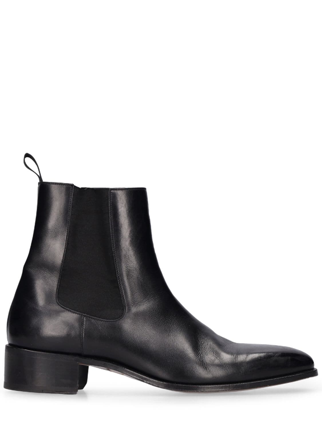 Mm Burnished Leather Ankle Boots - TOM FORD - Modalova