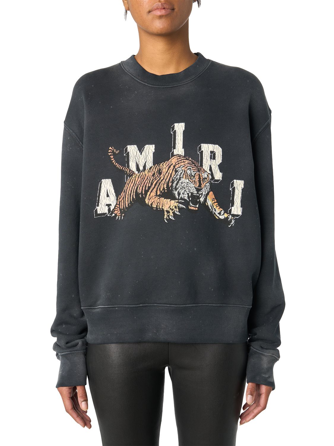 Tiger Logo Print Jersey Sweatshirt - AMIRI - Modalova