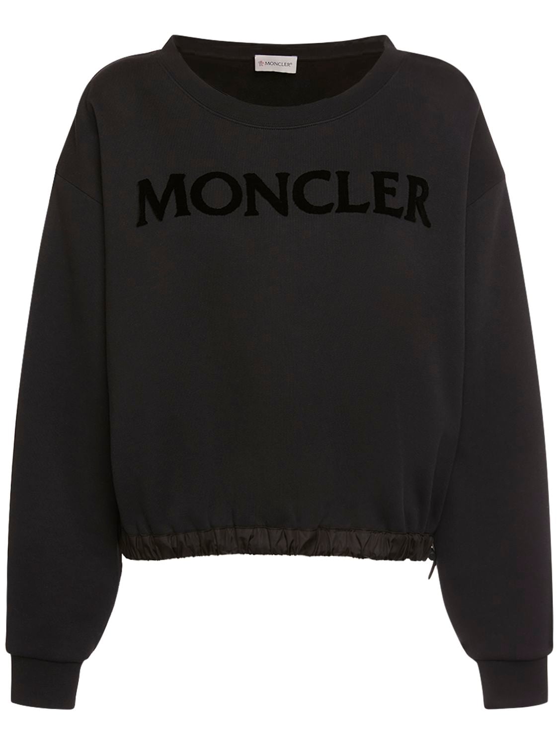Sweatshirt Aus Baumwollmischfleece - MONCLER - Modalova