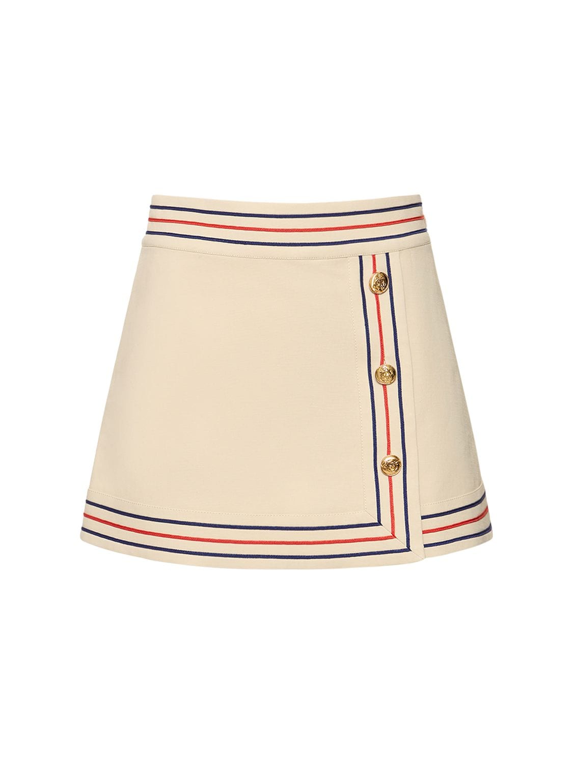 Cotton & Linen Wrap Skirt - GUCCI - Modalova