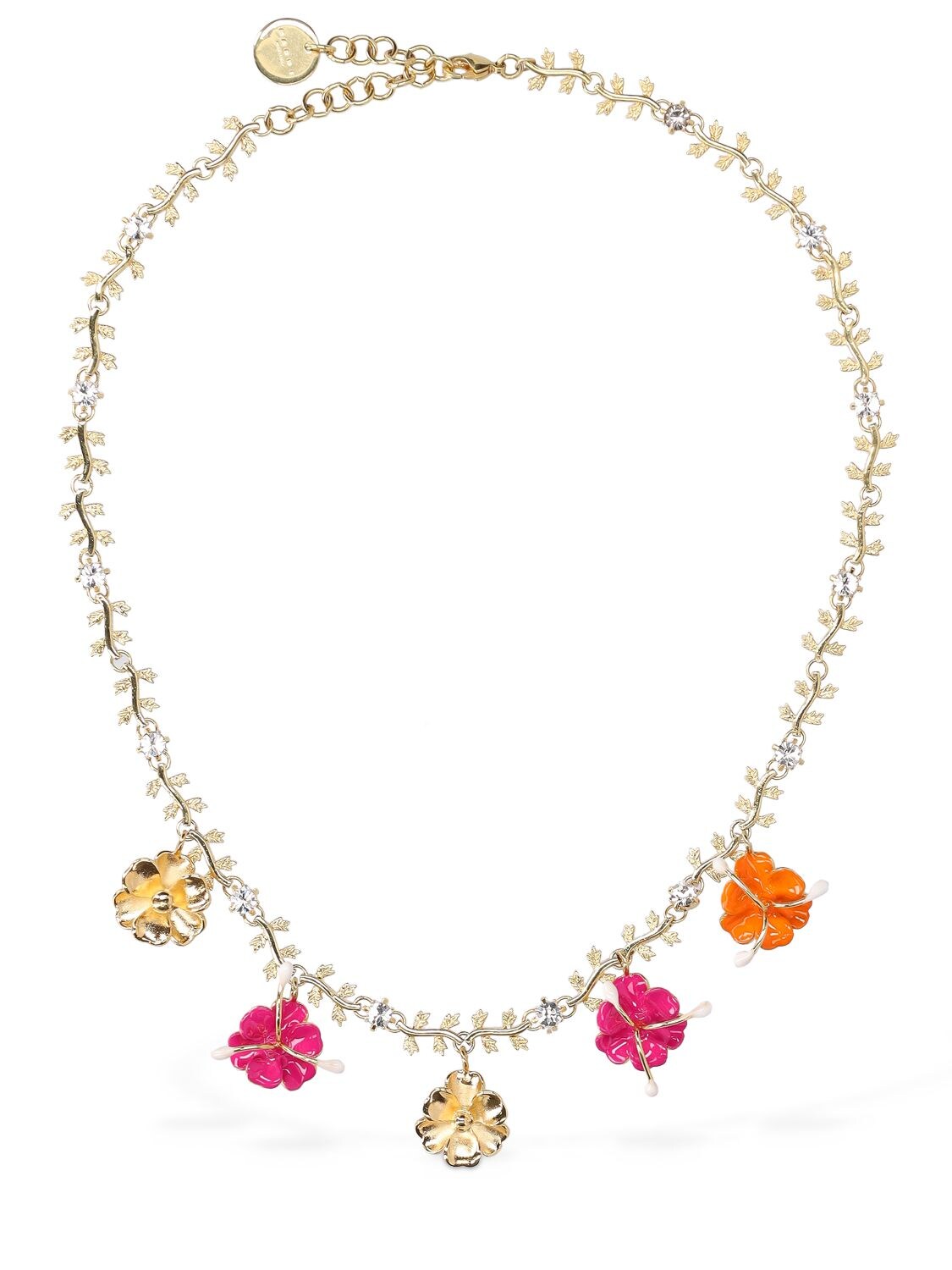 Drop Enamel Flower Collar Necklace - MARNI - Modalova