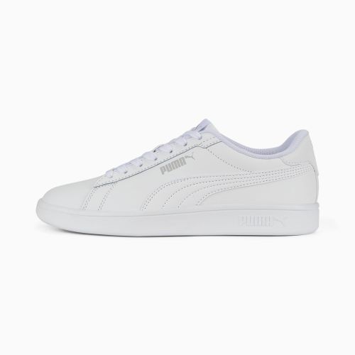 Smash 3.0 Leather Sneakers Youth, /Cool Light Grey, size 3 - PUMA - Modalova