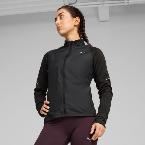 RUN Grid Woven Fleecejacke Damen, , Größe: L, Kleidung - PUMA - Modalova