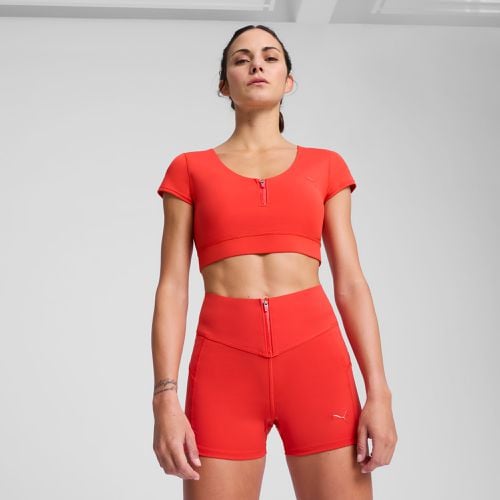 X PAMELA REIF Crop T-Shirt mit Reißverschluss Für Damen, , Größe: L, Kleidung - PUMA - Modalova