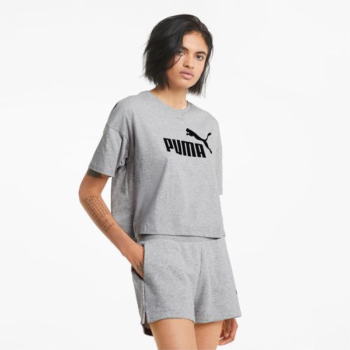 Essentials Logo Cropped T-Shirt Women, Light Grey Heather, size 3XL - PUMA - Modalova
