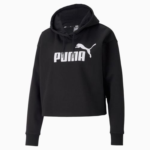 Felpa con cappuccio cropped con logo Essentials da donna, /Altro - PUMA - Modalova