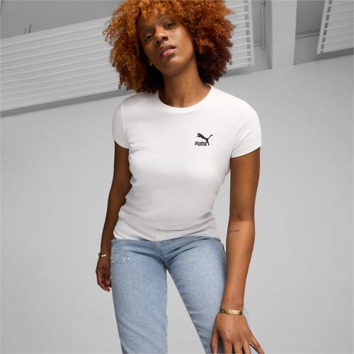 Classics geripptes Slim T-Shirt Damen, , Größe: L, Kleidung - PUMA - Modalova