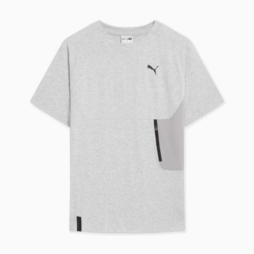 Tech Men's Pocket T-Shirt, Light Grey Heather, size Large - PUMA - Modalova