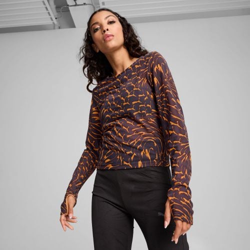 DARE TO Mesh Langarm-Shirt Damen, Mit Abstract Muster, , Größe: 3XL, Kleidung - PUMA - Modalova