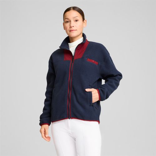 Charley Full-Zip Fleece Golf Top Women, Dark Blue, size Large - PUMA - Modalova