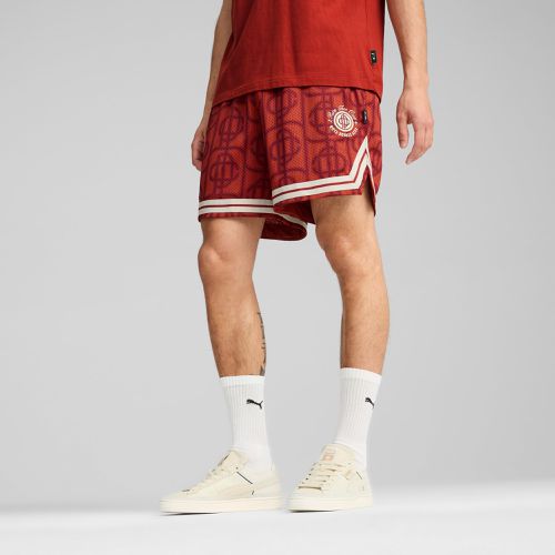 Shorts in mesh con stampa integrale x PALM TREE CREW da, /AOP - PUMA - Modalova