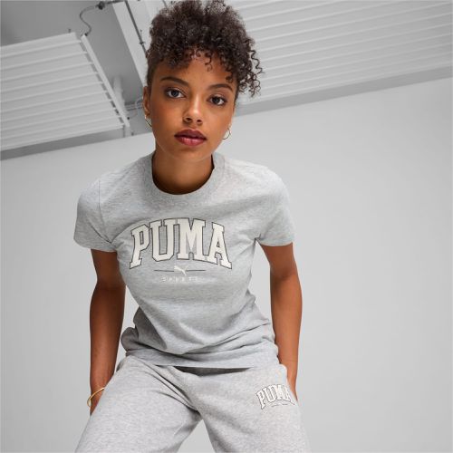 Squad Graphic T-Shirt Women, Light Grey Heather, size 3XL - PUMA - Modalova