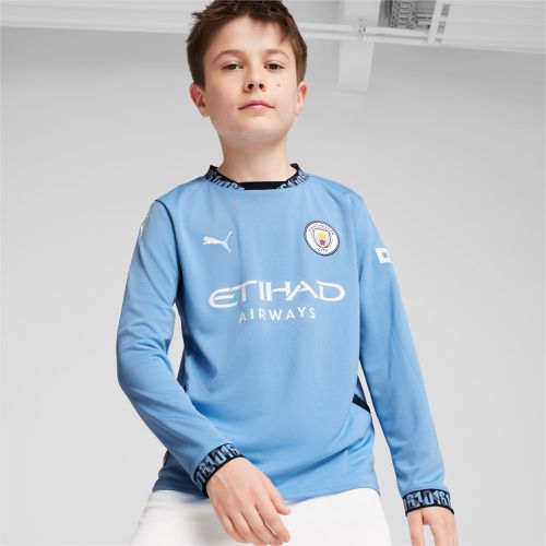 Manchester City 24/25 Home Long Sleeve Jersey Youth Shirt, /, size 13-14 Youth - PUMA - Modalova