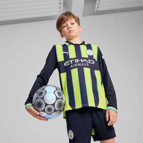 Manchester City 24/25 Away Long Sleeve Jersey Youth Shirt, Dark Blue, size 13-14 Youth - PUMA - Modalova