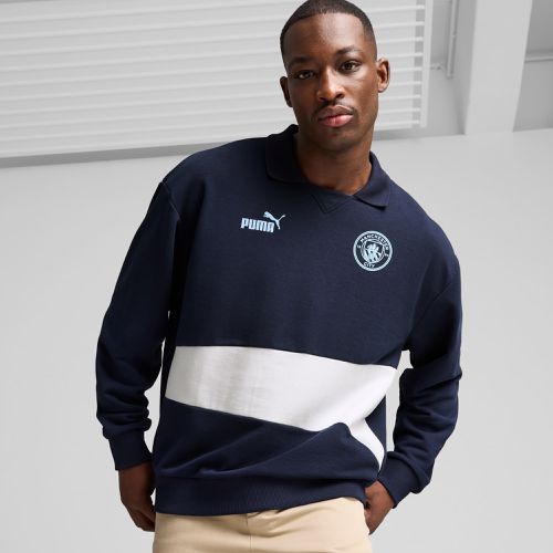 Manchester City Ftblculture+ Sweat Drill Top Men, Dark Blue, size 3XL - PUMA - Modalova