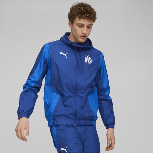 Olympique De Marseille Pre-Match Football Jacket, Blue, size 3X Large - PUMA - Modalova