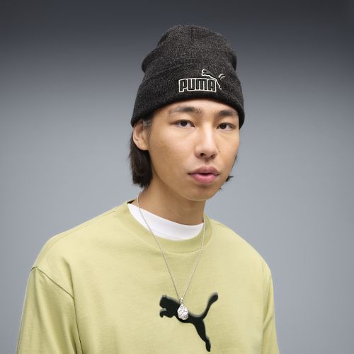 Gorro beanie de corona media Essentials Elevated Heather, Accesoiros, Negro, OSFA - PUMA - Modalova