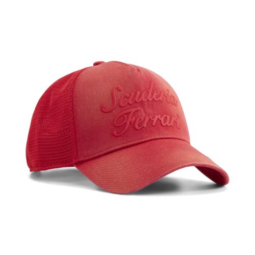 Scuderia Ferrari Lifestyle Trucker Cap in Red - PUMA - Modalova