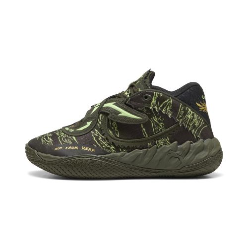 Scarpe da basket MB.05 Camo per ragazzi, Accessori, Verde, 35.5 - PUMA - Modalova