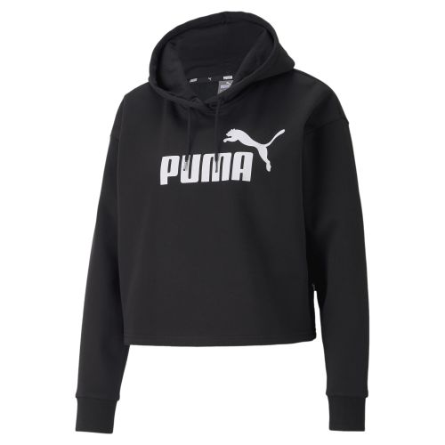 Sudadera con capucha Essentials Cropped Logo para mujer, Ropa, Negro, 3XL - PUMA - Modalova