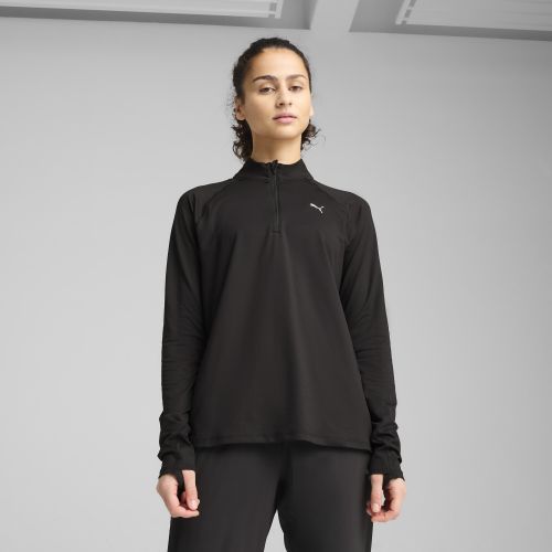 Top con zip corta RUN VELOCITY CLOUDSPUN da donna, Abbigliamento, Nero, 3XL - PUMA - Modalova