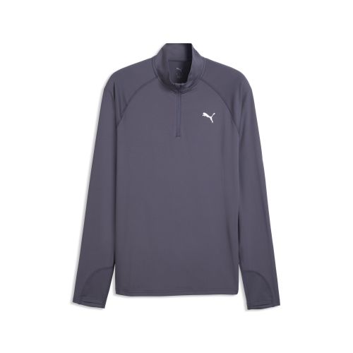 Top da running con zip corta VELOCITY CLOUDSPUN da uomo, Accessori, Grigio, XS - PUMA - Modalova