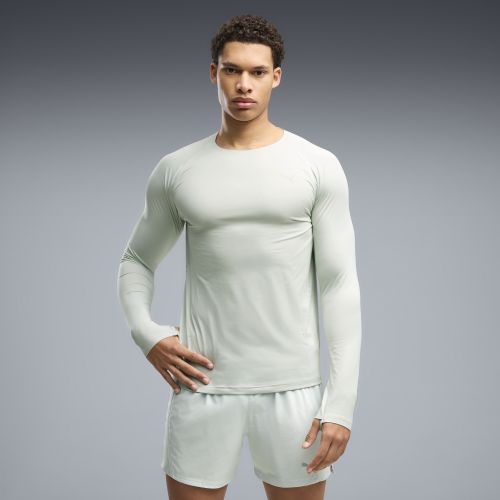Top da running a maniche lunghe CLOUDSPUN da uomo, Abbigliamento, Verde, S - PUMA - Modalova
