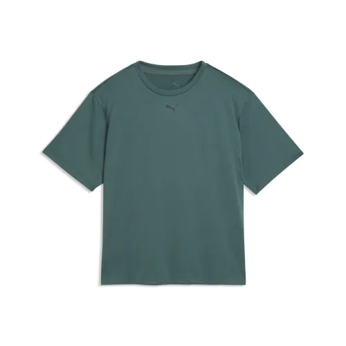 Train All Day Essentials Relaxed T-Shirt Women in Green () | Size Large - PUMA - Modalova