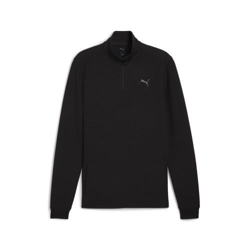 Top da training con zip corta CLOUDSPUN da uomo, Accessori, Nero, S - PUMA - Modalova