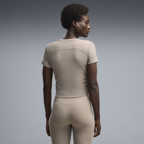CLOUDSPUN Slim Geripptes Trainings-T-Shirt Damen, Kleidung, , XXS - PUMA - Modalova
