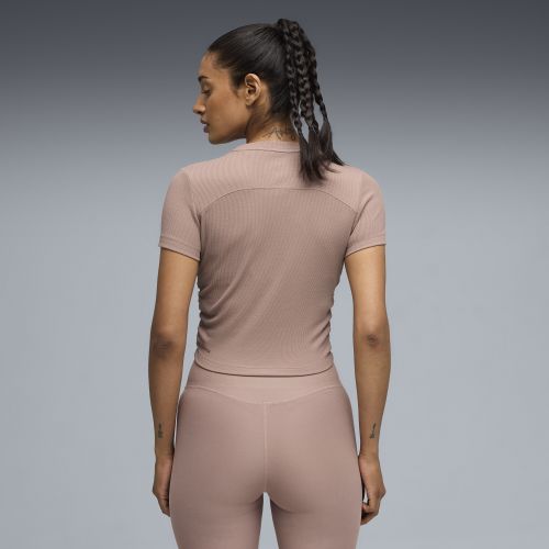 Camiseta de training CLOUDSPUN Ribbed Slim para mujer, Ropa, , XXS - PUMA - Modalova