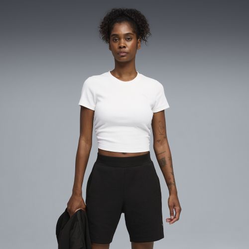 Camiseta de training CLOUDSPUN Ribbed Slim para mujer, Ropa, Blanco, XXS - PUMA - Modalova