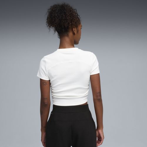 Camiseta de training CLOUDSPUN Ribbed Slim para mujer, Ropa, Blanco, XXS - PUMA - Modalova
