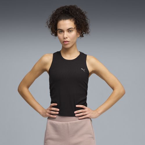 Canotta a coste CLOUDSPUN da donna, Abbigliamento, Nero, XXS - PUMA - Modalova