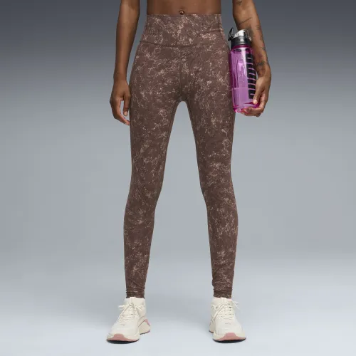 Collant stampati CLOUDSPUN da donna, Abbigliamento, Marrone, XXS - PUMA - Modalova