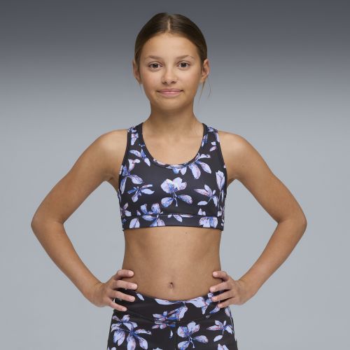 Reggiseno con stampa Essentials Training da ragazza, Abbigliamento, Nero, 5-6Y - PUMA - Modalova