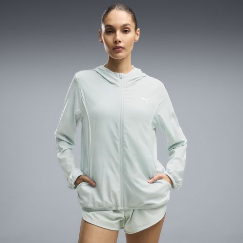 Chaqueta tejida estampada Run Velocity para mujer, Ropa, Verde, S - PUMA - Modalova