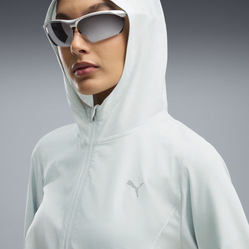 Chaqueta tejida estampada Run Velocity para mujer, Ropa, Verde, S - PUMA - Modalova