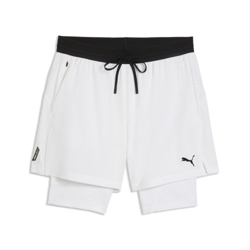Shorts in tessuto elasticizzato PWRMODE 2-in-1 da uomo, Accessori, Bianco, S - PUMA - Modalova