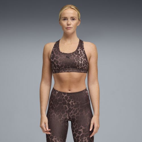 KEEPS Medium Support Sports Bra Women in Brown | Size Large - PUMA - Modalova