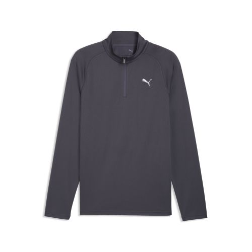 T-shirt da training con zip PWRTRAIN da uomo, Accessori, Grigio, S - PUMA - Modalova