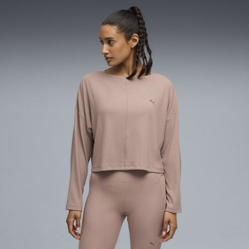 T-shirt a coste CLOUDSPUN da donna, Abbigliamento, , XXS - PUMA - Modalova