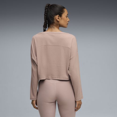 T-shirt a coste CLOUDSPUN da donna, Abbigliamento, , XXS - PUMA - Modalova