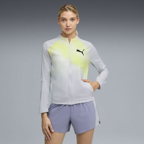 Chaqueta de running Lightspeed ULTRAWEAVE Graphic para mujer, Ropa, Gris, S - PUMA - Modalova