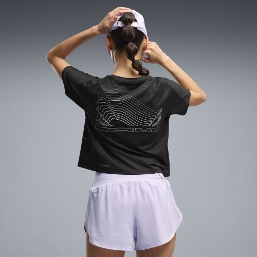 Camiseta de running Brightstride CLOUDSPUN para mujer, Ropa, Negro, S - PUMA - Modalova