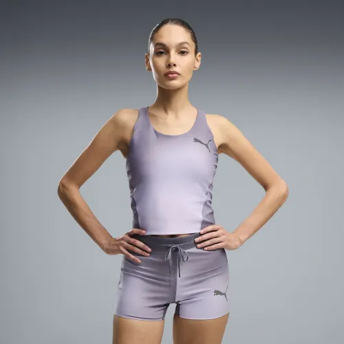 Lightspeed Printed Running Crop Top Women in Gray () | Size Large - PUMA - Modalova