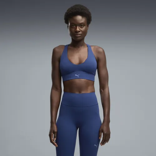 Shapeluxe Mid Sports Bra Women in Blue | Size Large - PUMA - Modalova