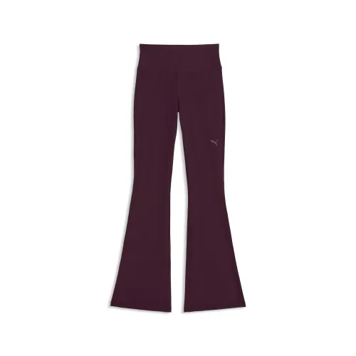 CLOUDSPUN High Waisted Flared Tights Women in Red | Size Large - PUMA - Modalova