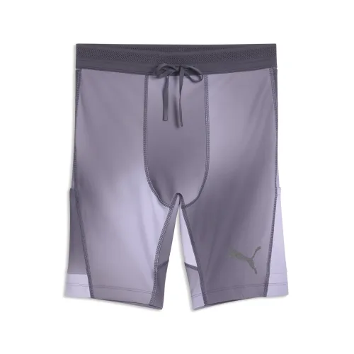 Lightspeed Printed 8" Running Half Tights Men in Gray () | Size Large - PUMA - Modalova