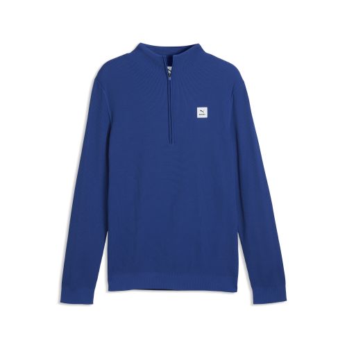 X SAYSKY Half-Zip Long Sleeve T-Shirt Men in Blue | Size Large - PUMA - Modalova
